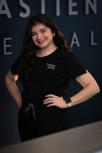 Smiling woman from our staff